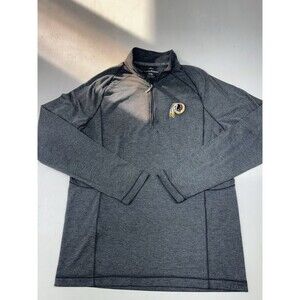 Tommy Bahama Washington Redskins Commanders 1/4 Zip Sweatshirt Mens LT Gray NFL
